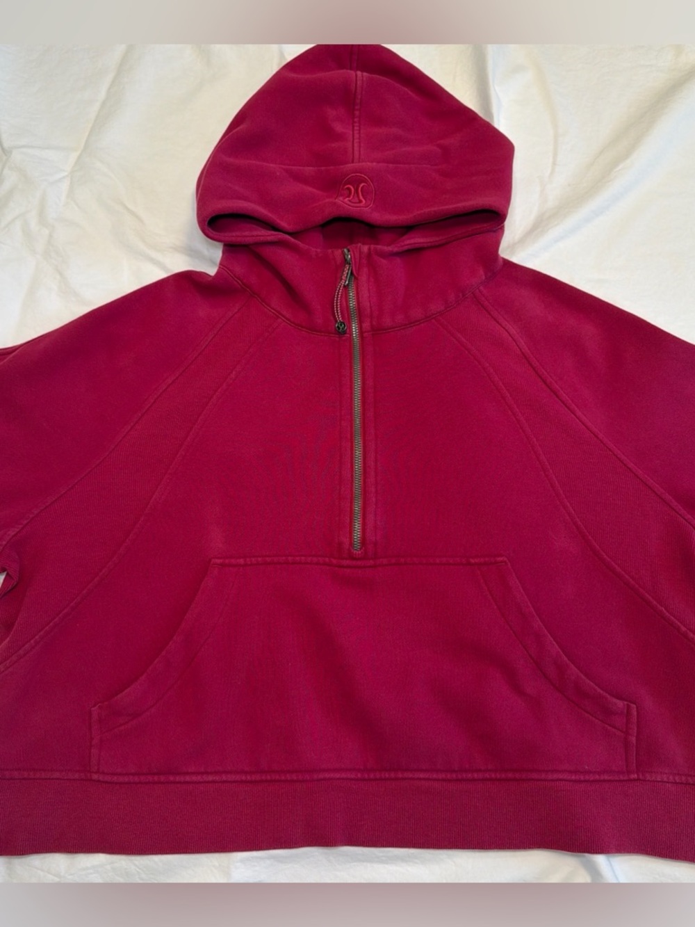 Lululemon Scuba Half Zip Hoodie Pink Limited Color
